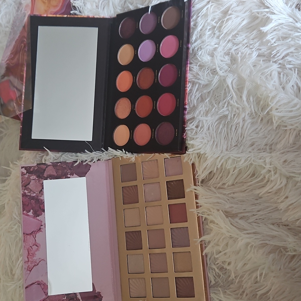 NEW NICOLE MILLER PINK PURPLE SHIMMER EYESHADOW COSMETIC MAKEUP PALETTE BUNDLE